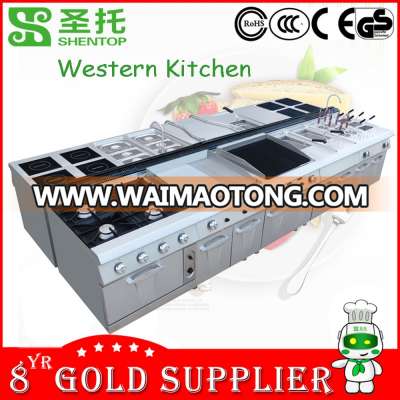 2018 upgraded style western industrial kitchen equipment, industrial kitchen equipment for restaurant