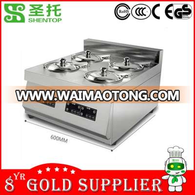 Shentop BST-A04D table style rice claypot machine commercial 4 claypot machine