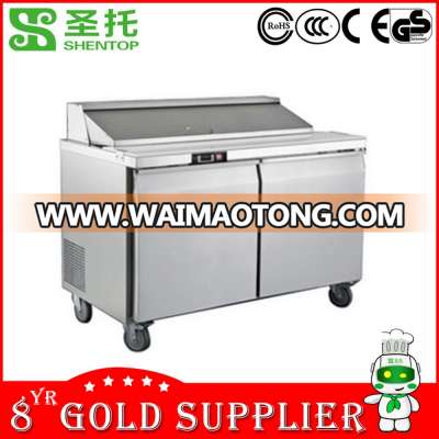 Cold storage workbench Salad bar refrigerator Air cooling refrigerated salad bar